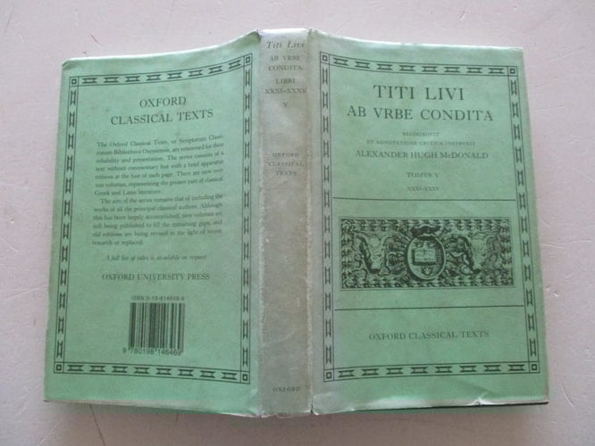 Livy Ab Urbe Condita Books XXXI-XXXV (Oxford Classical Texts)