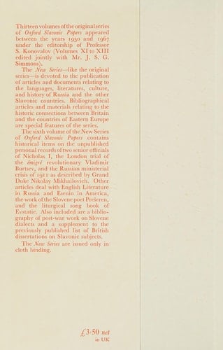 Oxford Slavonic Papers.