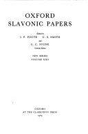 Oxford Slavonic Papers: Volume XXII (Oxford Slavonic Papers New Series)
