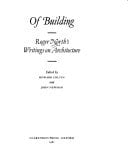 Of Building: Roger North's Writing on Architecture