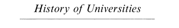 History of Universities: Volume X: 1991 (History of Universities Series, X)