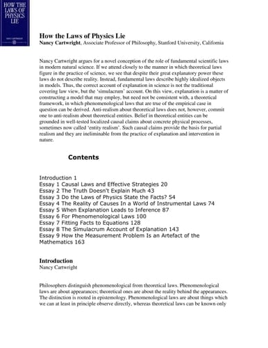 How the laws of physics lie