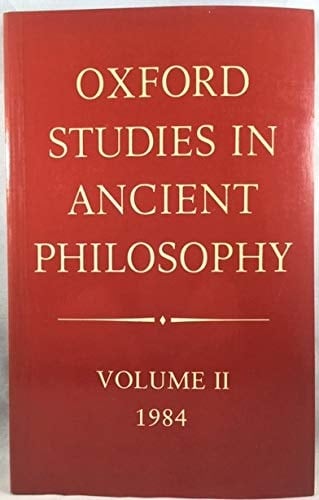 Oxford Studies in Ancient Philosophy, Vol. 2