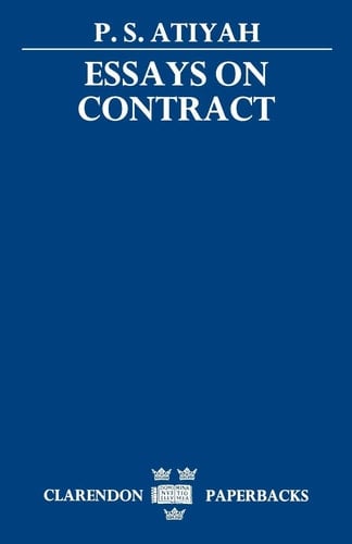 Essays on Contract (Clarendon Paperbacks)
