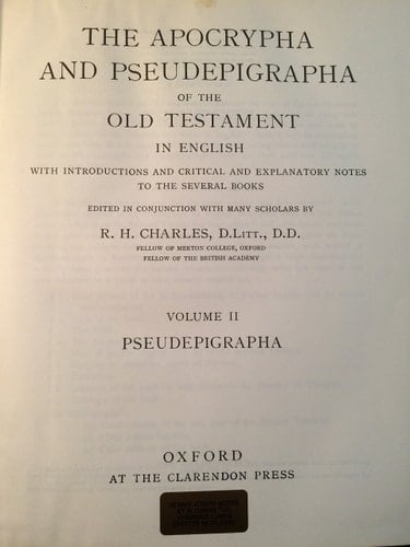 The Apocrypha and Pseudepigrapha of the Old Testament: The Apocrypha and Pseudepigrapha of the Old Testament: Volume 2. The Pseudepigrapha (The Apocrypha and Pseudepigrapha of the Old Testament)