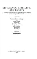 Efficiency, Stability, and Equity: A Strategy for the Evolution of the Economic System of the European Community