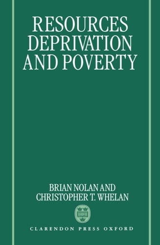Resources, Deprivation, and Poverty