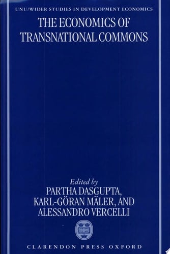 The Economics of Transnational Commons (WIDER Studies in Development Economics)