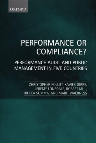 Performance or Compliance?: Performance Audit and Public Management in Five Countries