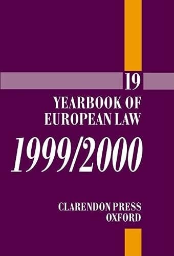 Yearbook of European Law: Volume 19: 1999/2000