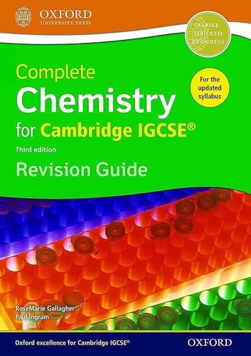 Complete Chemistry for Cambridge IGCSE RG Revision Guide (Third edition)
