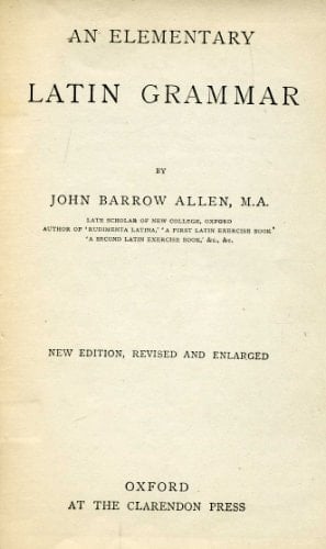 Elementary Latin Grammar