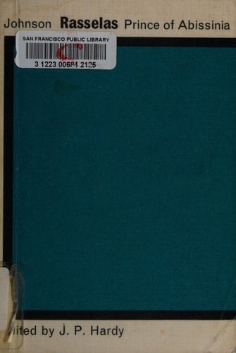 RASSELAS PRINCE OF ABISSINIA BY JOHNSON