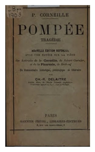 Pompée, (Clarendon French series)