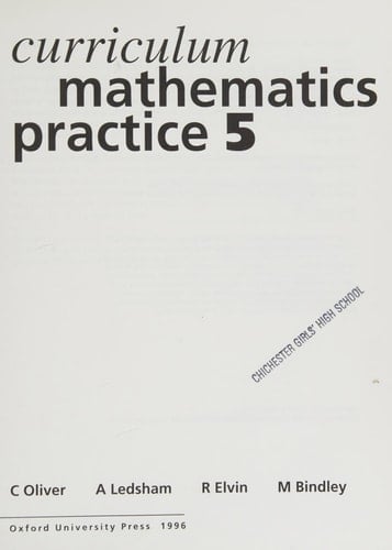 Curriculum Mathematics Practice (Bk.5)