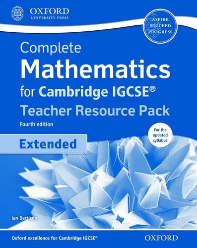 Complete Mathematics for Cambridge IGCSERG Teacher Resource Pack & CD (Extended) (CIE IGCSE Complete Series)