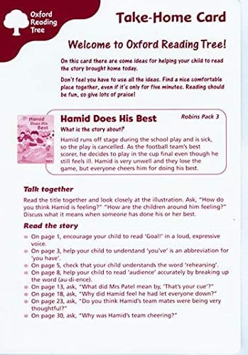 Oxford Reading Tree: Stages 6-10: Robins: Pack 3: Take-home Cards