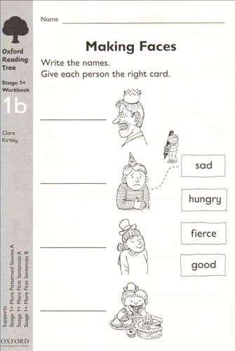 Oxford Reading Tree: Level 1+: Workbooks: Workbook 1B (Pack of 6) (Oxford Reading Tree)