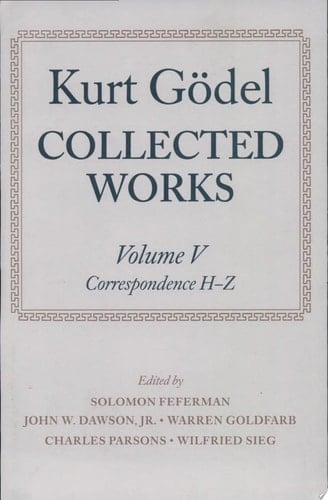 Collected Works: Volume V: Correspondence, H-Z (Collected Works Series)