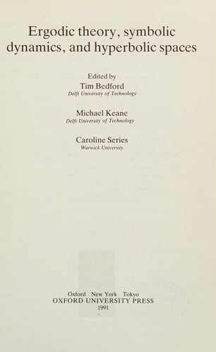 Ergodic Theory, Symbolic Dynamics, and Hyperbolic Spaces