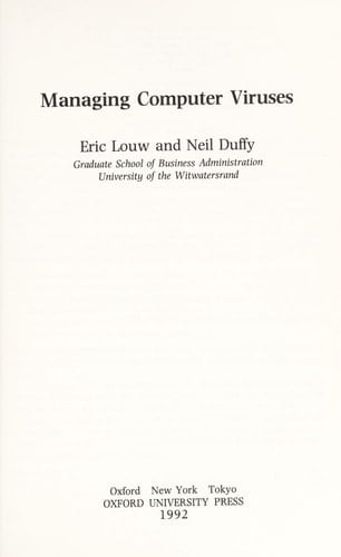 Managing Computer Viruses