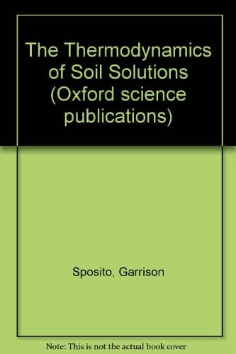 The Thermodynamics of Soil Solutions