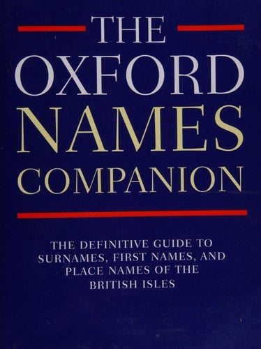 The Oxford Names Companion