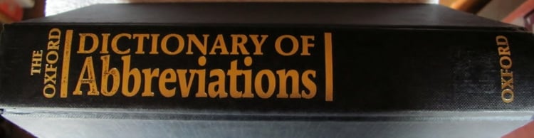 The Oxford Dictionary of Abbreviations