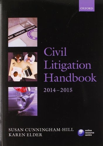 Civil Litigation Handbook 2014-15 (Blackstone Legal Practice Course Guide)