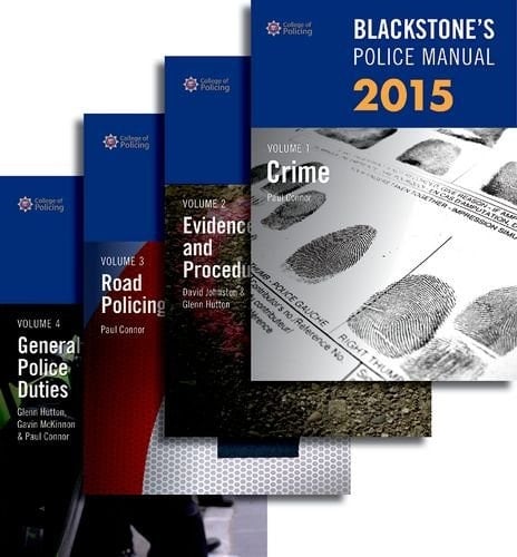 Blackstone's Police Manuals 2015: Four Volume Set