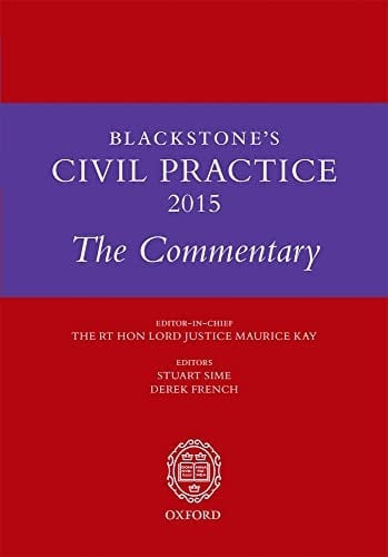 Blackstone's Civil Practice 2015: The Commentary