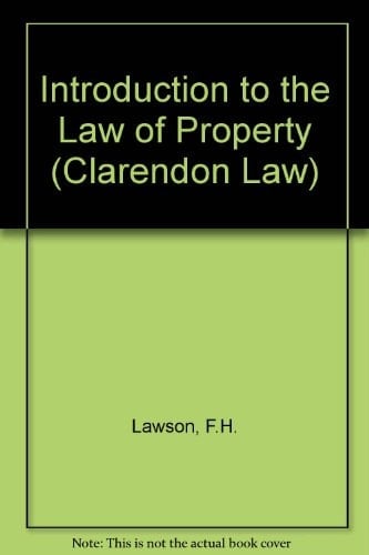 Introduction To The Law of Property