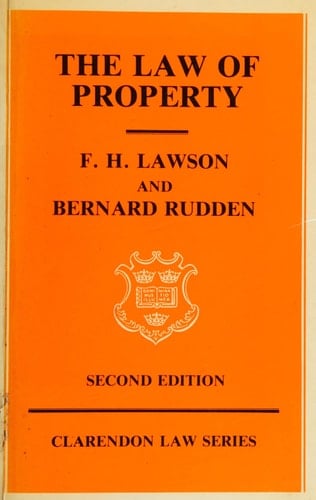The Law of Property (Clarendon Law Series)