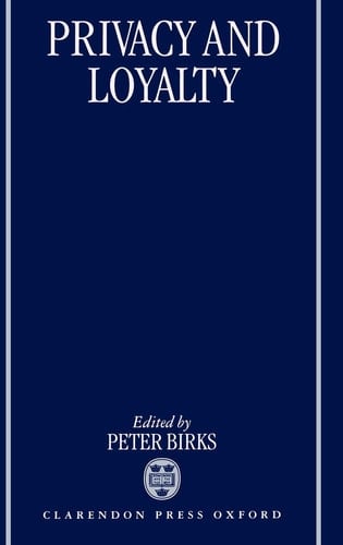 Privacy and Loyalty (SPTL Seminar Series)