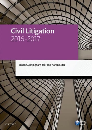 Civil Litigation 2016-2017 (Legal Practice Course Manuals)