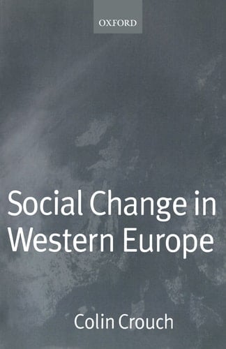 Social Change in Western Europe (European Societies)