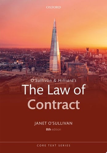 O'Sullivan and Hilliard's the Law of Contract