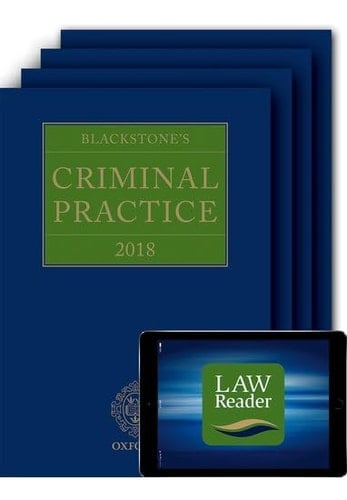 Blackstone's Criminal Practice 2018 (Book, All Supplements and Digital Pack)