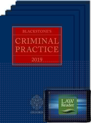 Blackstone's Criminal Practice 2019 (Book, All Supplements, and Digital Pack)