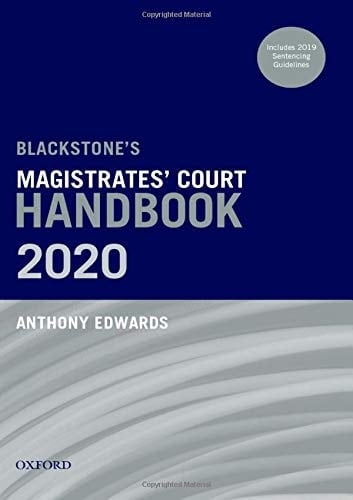 Blackstone's Magistrates' Court Handbook 2020