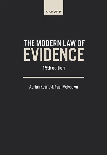 MODERN LAW OF EVIDENCE 15E P