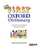 My First Oxford Dictionary