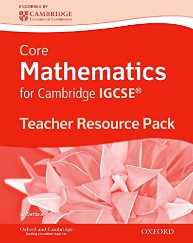 Complete Mathematics for Cambridge IGCSERG Teacher's Resource Pack (Core)