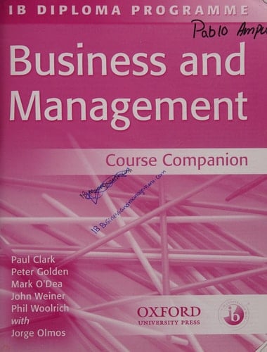 IB Business and Management Course Companion (Ib Diploma Programme)