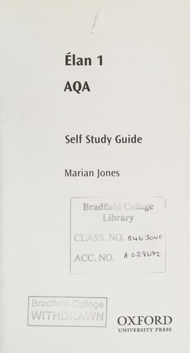 Elan: 1: AS AQA Self-study Guide with CD-ROM