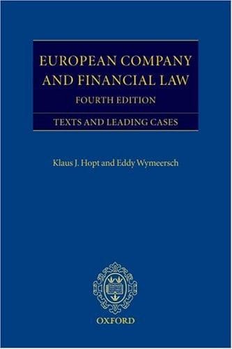 European Company and Financial Law: Texts and Leading Cases