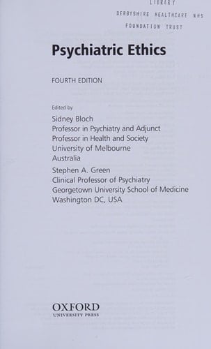 Psychiatric Ethics
