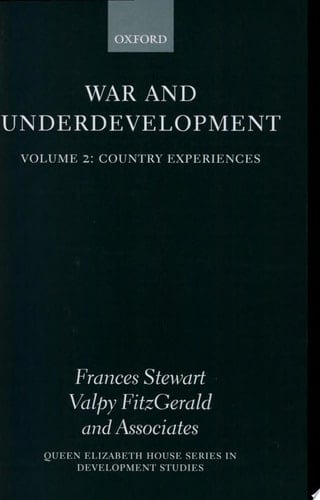 War and Underdevelopment - Vol 2: Country Experiences