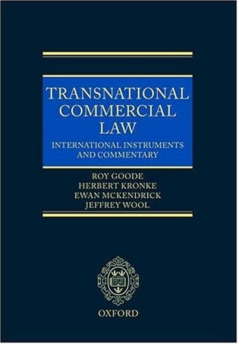 Transnational Commercial Law International Instruments and Commentary