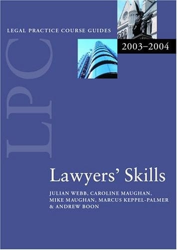 LPC Lawyers' Skills (Legal Practice Course Guides)